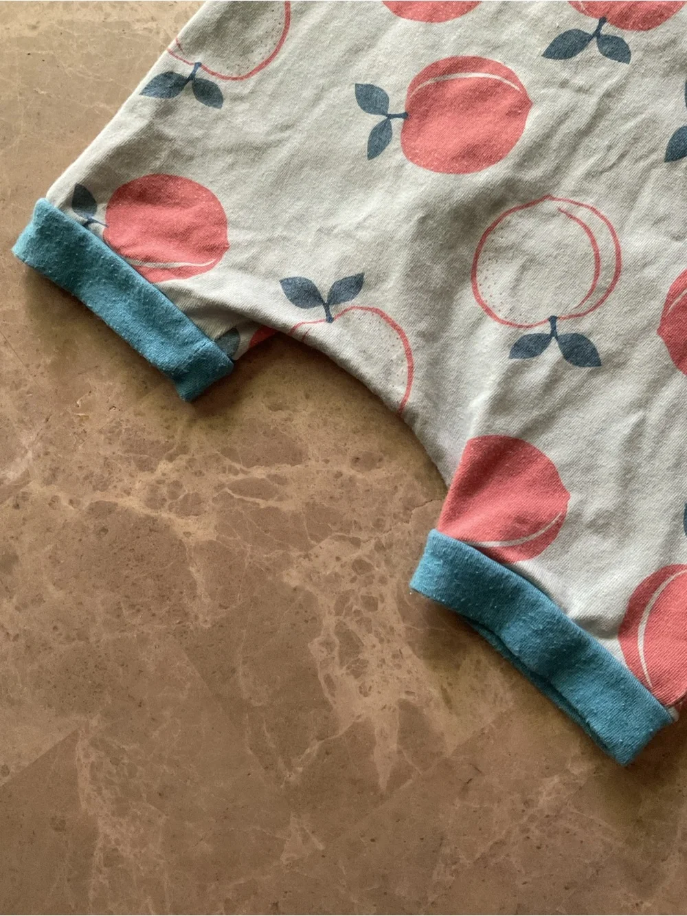 Rags to raches tank top romper peaches 18-24 months snaps